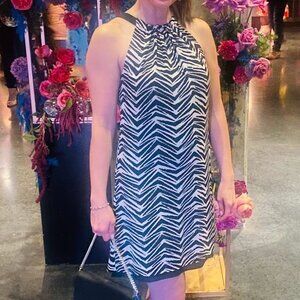 White House Black Market Ultimate Reversible Shift Dress - Zebra/ Black  - 2-4